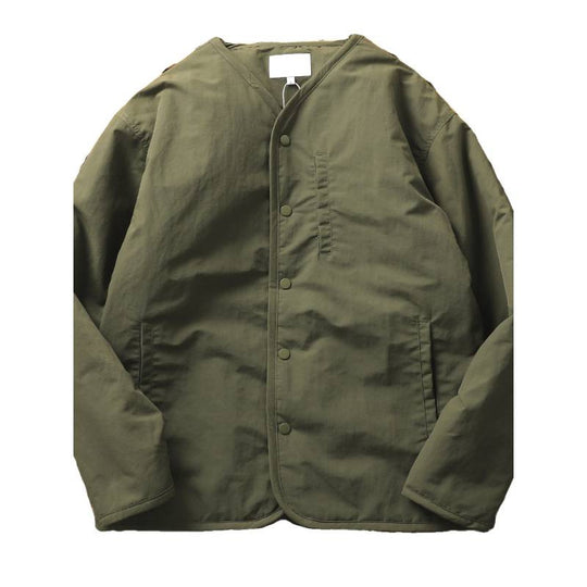 Herren Leicht wattierte Thermo-Linerjacke mit Druckknopfverschluss und gerundetem Saum Nord Taschen
