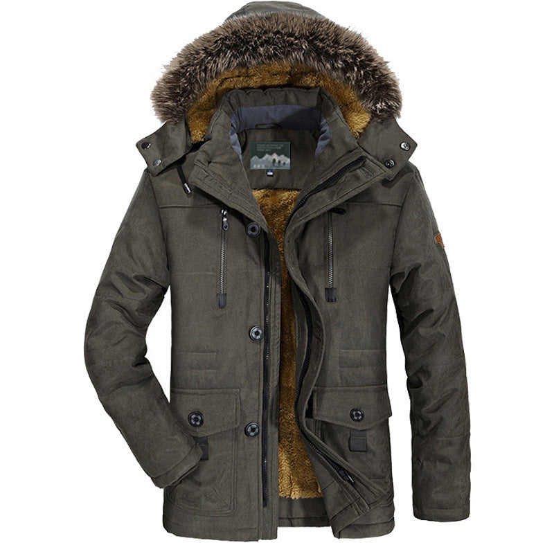 Herren Winterjacke mit Fleece-Futter Nord Taschen