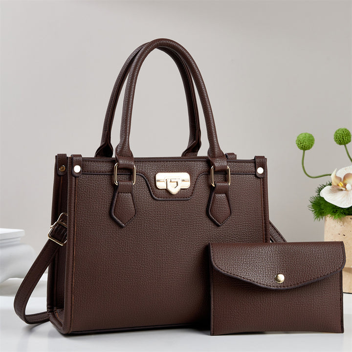 Damen elegante Henkeltasche mit abnehmbarer Clutch Nord Taschen