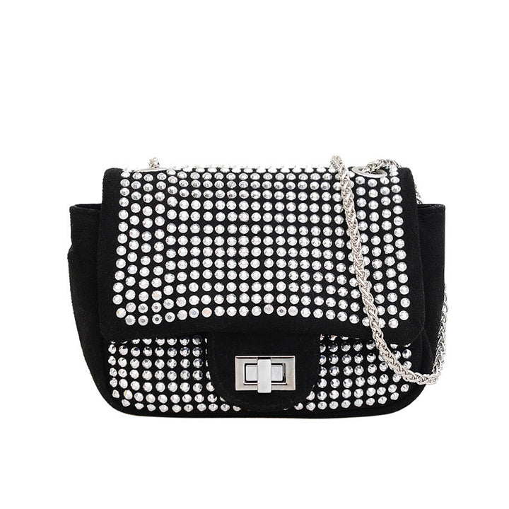 Damen Glamouröse Clutch mit funkelnden Strassverzierungen Nord Taschen