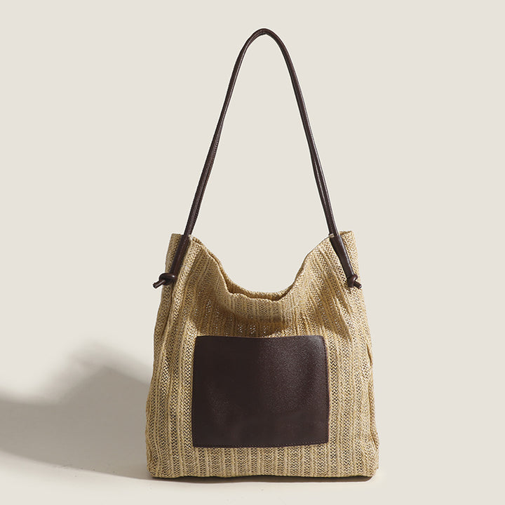 Damen Hobo-Tasche aus hochwertigem Gewebe mit schickem Lederakzent Nord Taschen