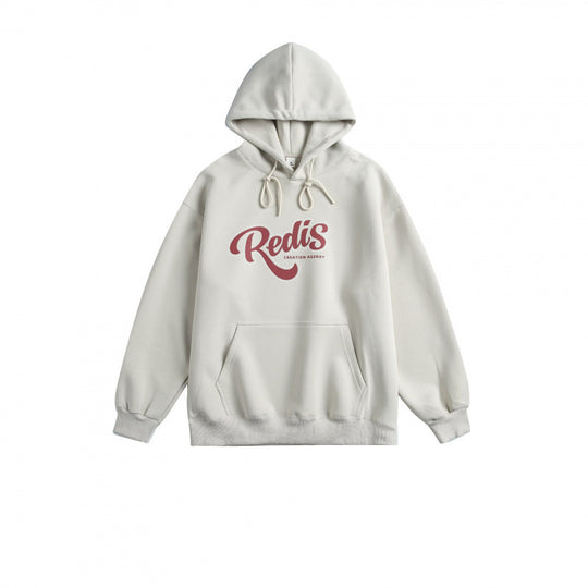 Unisex Oversize-Kapuzenpullover mit Kängurutasche, Logoprint und breitem Rippbund Nord Taschen