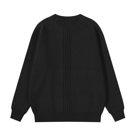 Unisex Grobgestrickter Oversize-Pullover mit Raglanärmeln und strukturierten Einsatznähten Nord Taschen