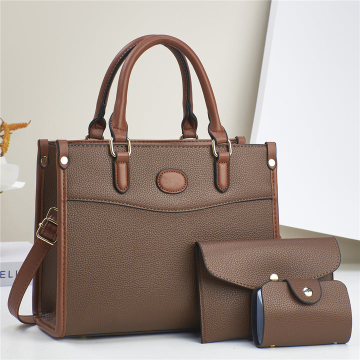 Damen Handtasche im strukturierten Design mit abnehmbarer Mini-Clutch Nord Taschen