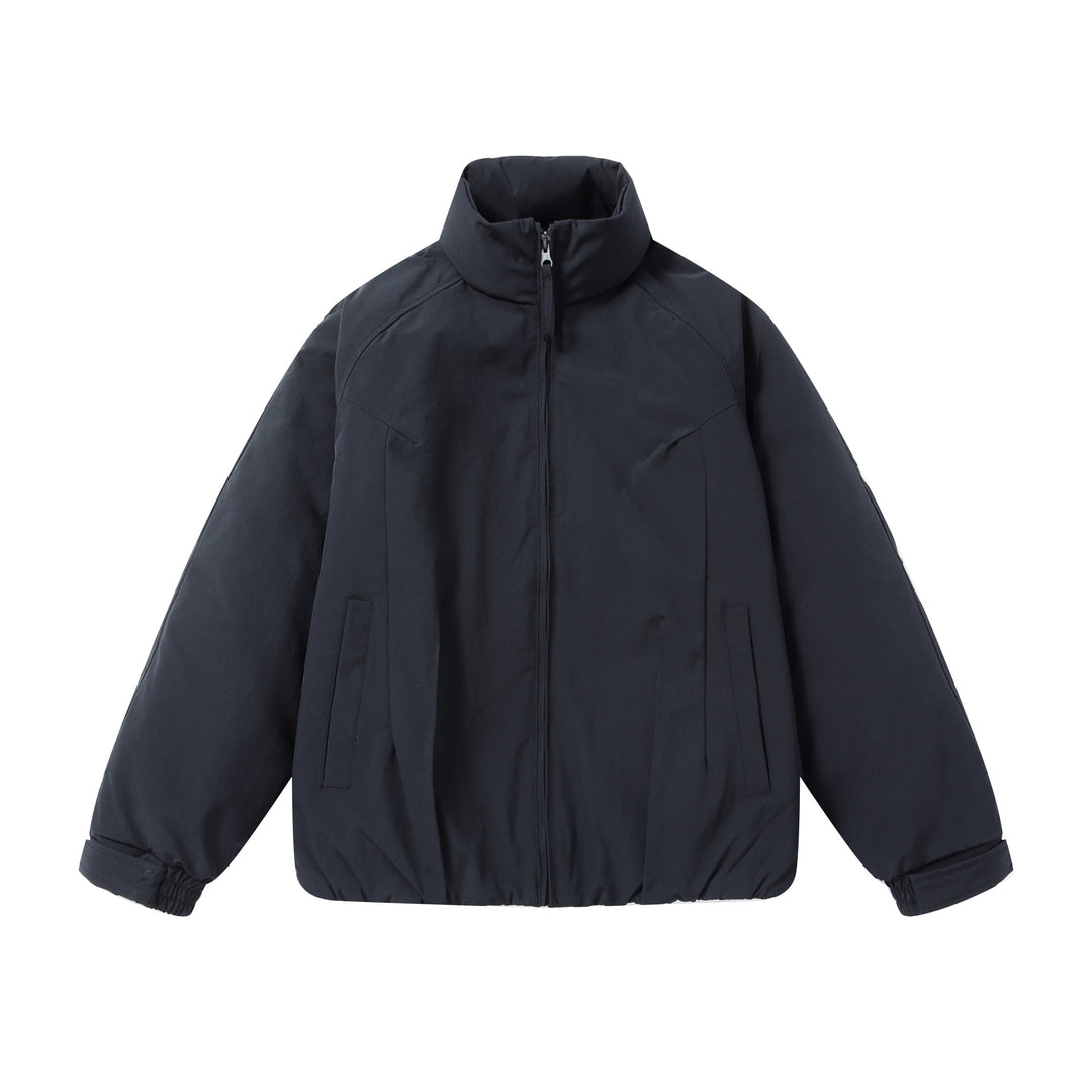 Herren Kurz‑Pufferjacke mit schützendem Stehkragen, verdecktem Reißverschluss und elastischem Saum Nord Taschen