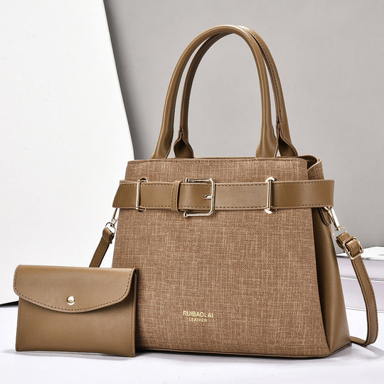 Damen elegante Umhängetasche mit abnehmbarem Mini-Portemonnaie Nord Taschen