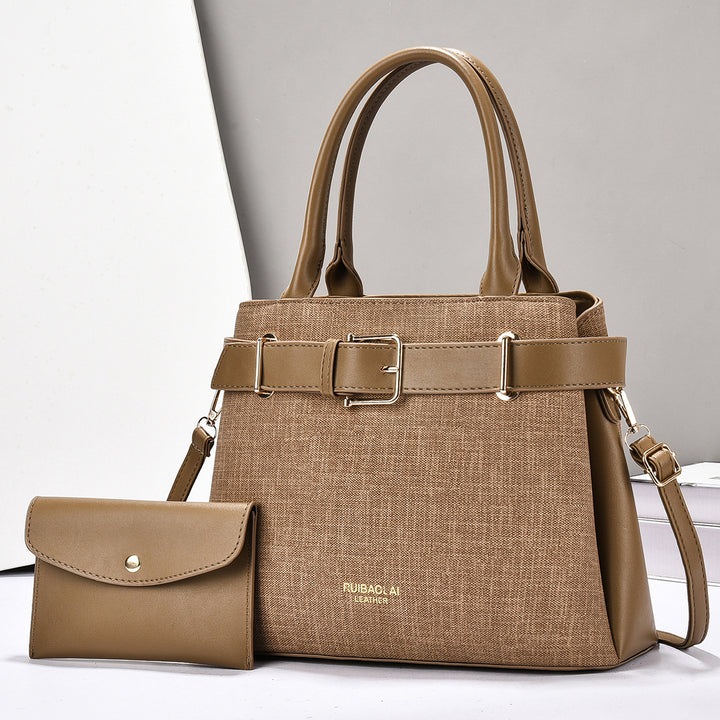 Damen elegante Umhängetasche mit abnehmbarem Mini-Portemonnaie Nord Taschen