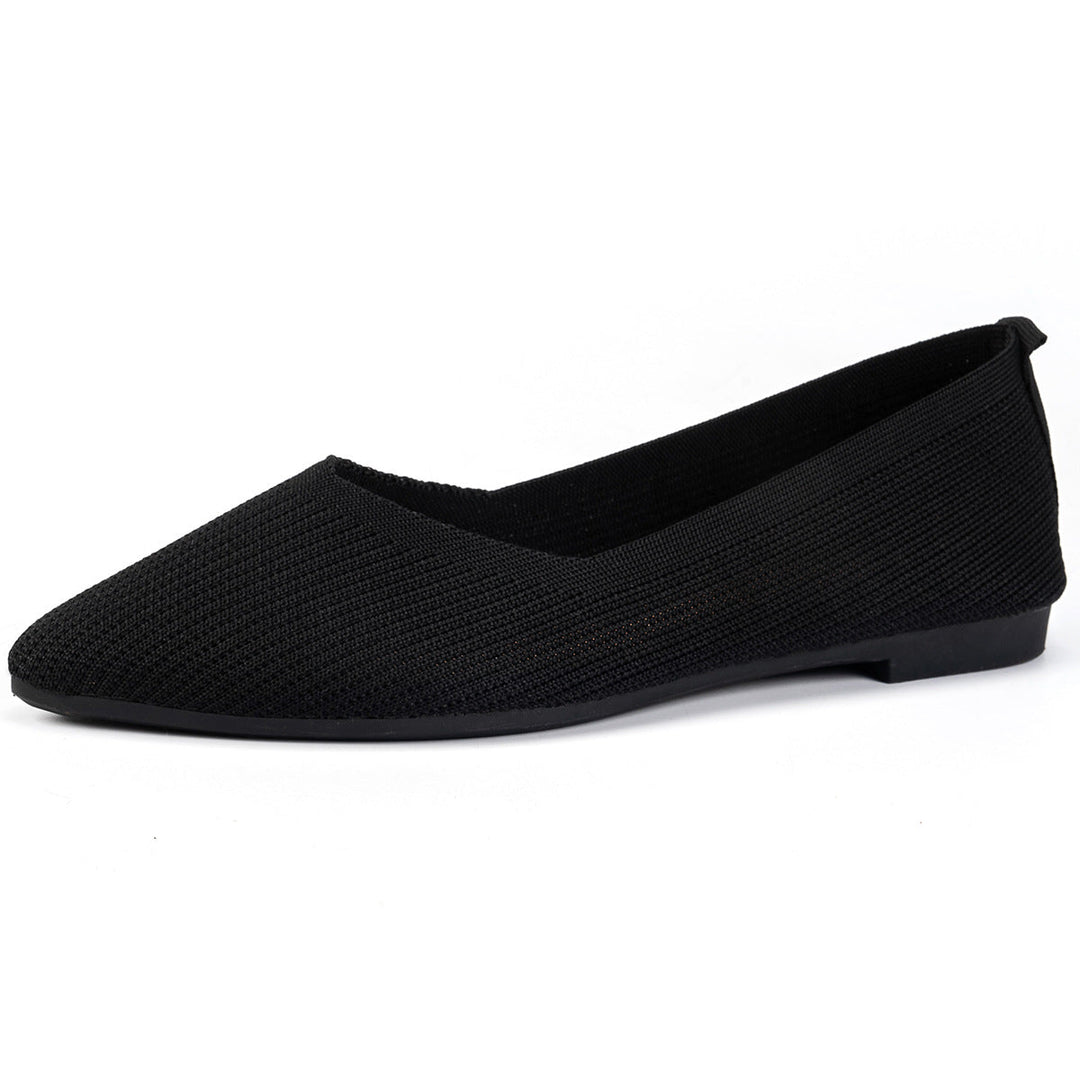 Damen Ballerinas mit kreativem Hahnentrittmuster und flexiblem Fußbett