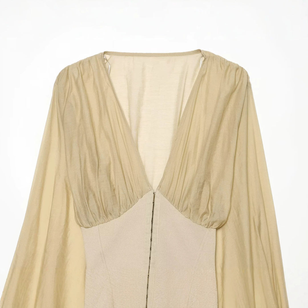 Damen Cape-Bolero mit Korsettbund und voluminösen Ballonärmeln Nord Taschen