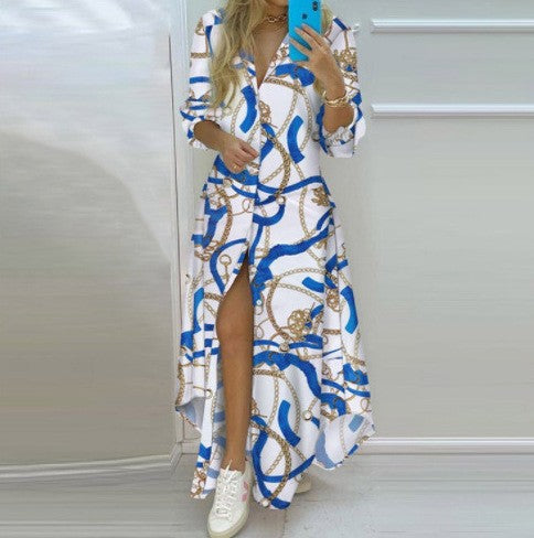 Damen Kimono-Robe mit Printdesign