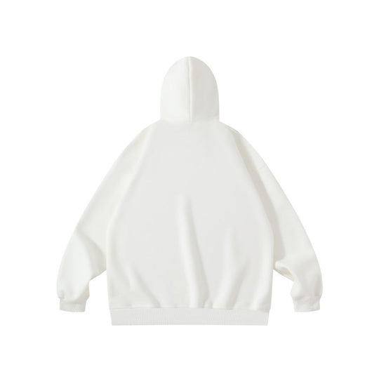 Unisex Oversize-Kapuzenpullover mit Kängurutasche und minimalem Frontprint Nord Taschen