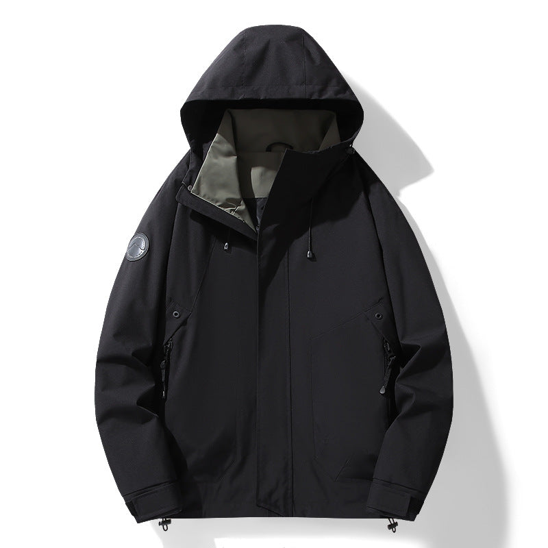 Herren Multifunktionale Softshell-Parka mit verstellbarer Kapuze, wind- und wasserabweisender Membran Nord Taschen