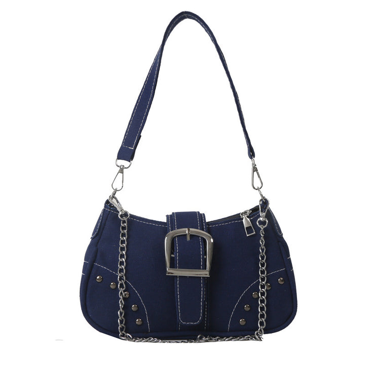 Damen modische Umhängetasche mit dekorativem Kettenriemen und stylischem Verschluss Nord Taschen