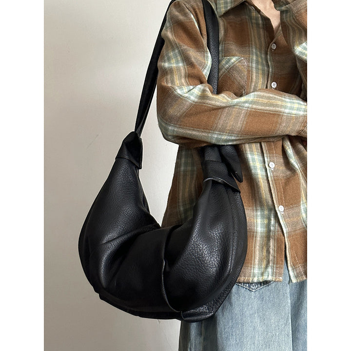 Damen Hobo-Tasche aus hochwertigem Leder mit raffiniertem Faltendesign Nord Taschen
