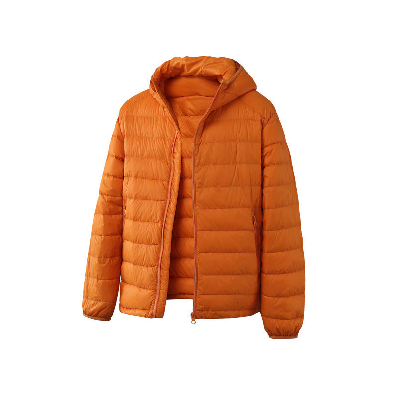 Unisex Ultraleichte gesteppte Kapuzenjacke mit Thermofüllung und Reißverschlusstaschen Nord Taschen
