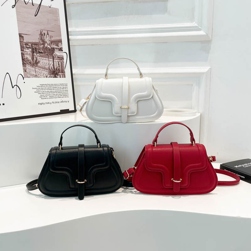Damen elegante Handtasche mit strukturiertem Design und abnehmbarem Schulterriemen Nord Taschen