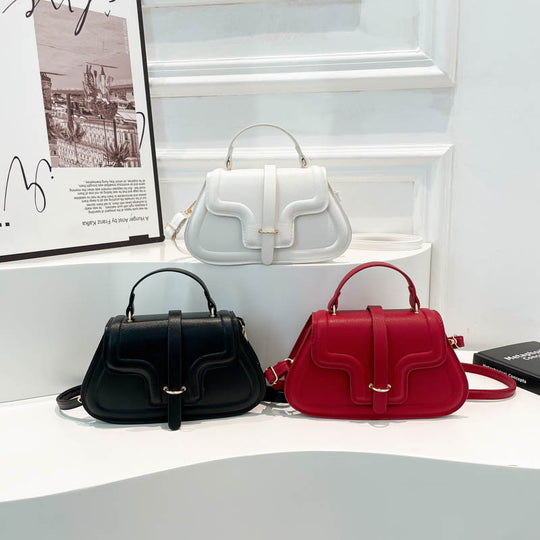 Damen elegante Handtasche mit strukturiertem Design und abnehmbarem Schulterriemen Nord Taschen