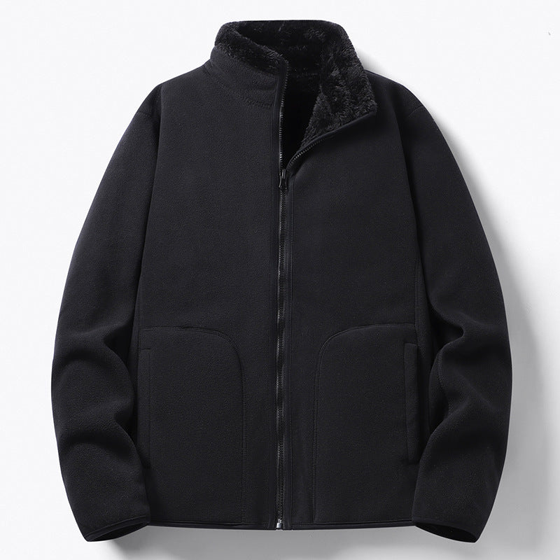 Damen Gefütterte Fleece-Jacke mit Teddyfutter, Stehkragen & durchgehendem Reißverschluss Nord Taschen