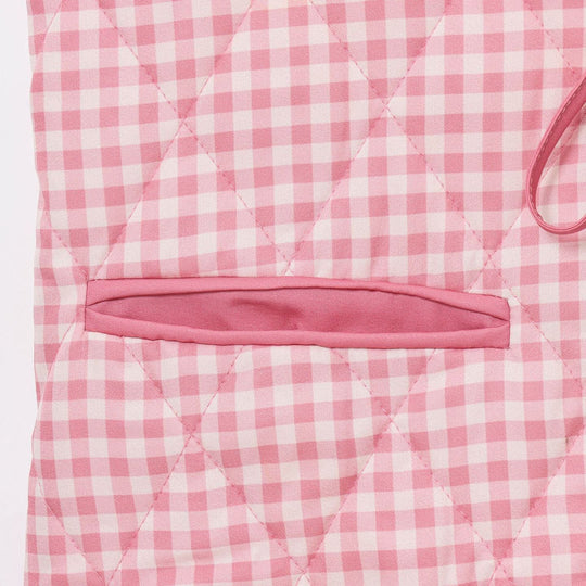Damen gestepptes Viskose-Weste mit modischem Krawattenverschluss und praktischen Taschen Nord Taschen