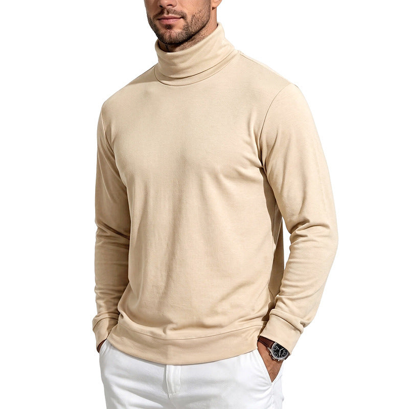 Herren Feiner Rollkragenpullover aus Baumwollmischung mit schmaler Passform Nord Taschen