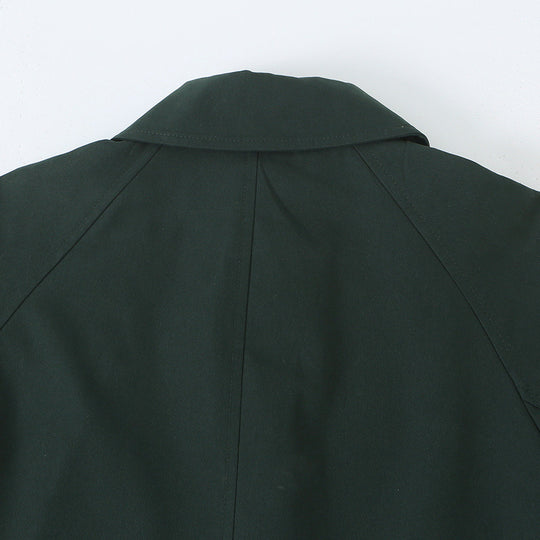 Damen Wasserabweisender Trench-inspirierter Mantel mit Hemdkragen und Eingrifftaschen Nord Taschen