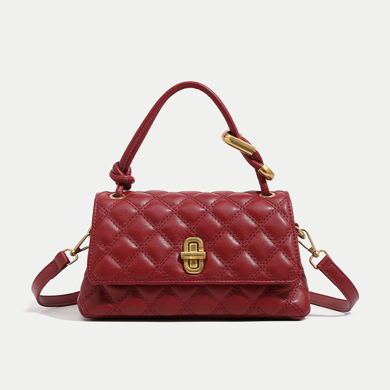 Damen Handtasche mit abnehmbarem Schulterriemen und elegantem Kettenverschluss Nord Taschen