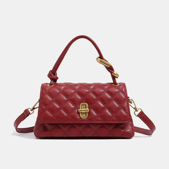 Damen Handtasche mit abnehmbarem Schulterriemen und elegantem Kettenverschluss Nord Taschen