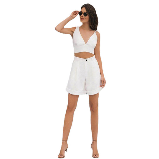 Damen Zweiteiliges Ensemble mit Crop-Top und Shorts Nord Taschen