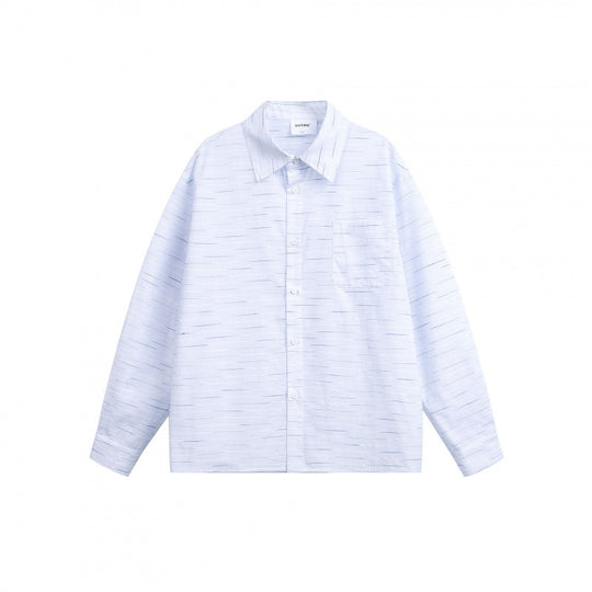Unisex Weites Overshirt‑Hemd aus Baumwollmix mit Brusttasche und durchgehender Knopfleiste Nord Taschen
