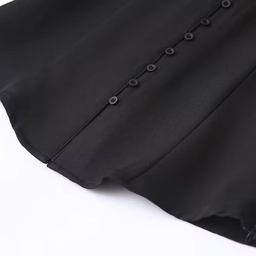 Damen Fein fließende Hemdbluse mit schmaler Knopfleiste und klassischem Hemdkragen Nord Taschen