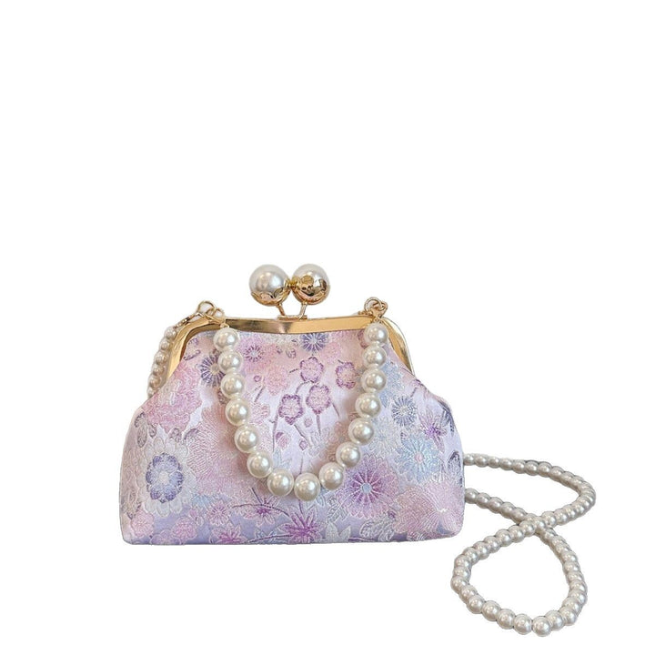 Damen elegante Clutch-Tasche mit kunstvollen Perlenakzenten Nord Taschen