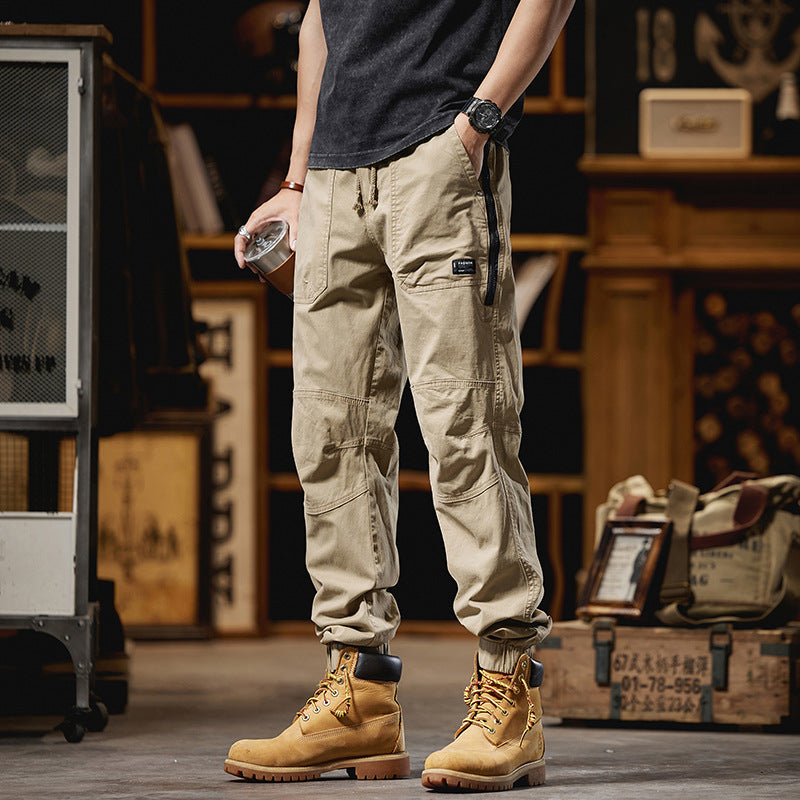 Herren Cargo-Joggerhose mit Knieverstärkungen, Reißverschluss-Seitentasche und Kordelbund Nord Taschen