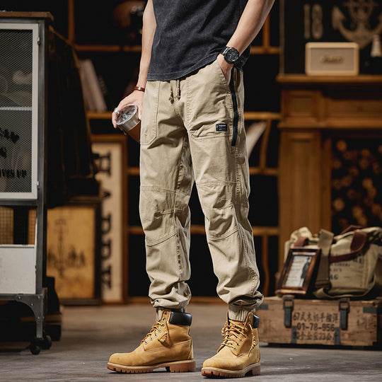 Herren Cargo-Joggerhose mit Knieverstärkungen, Reißverschluss-Seitentasche und Kordelbund Nord Taschen