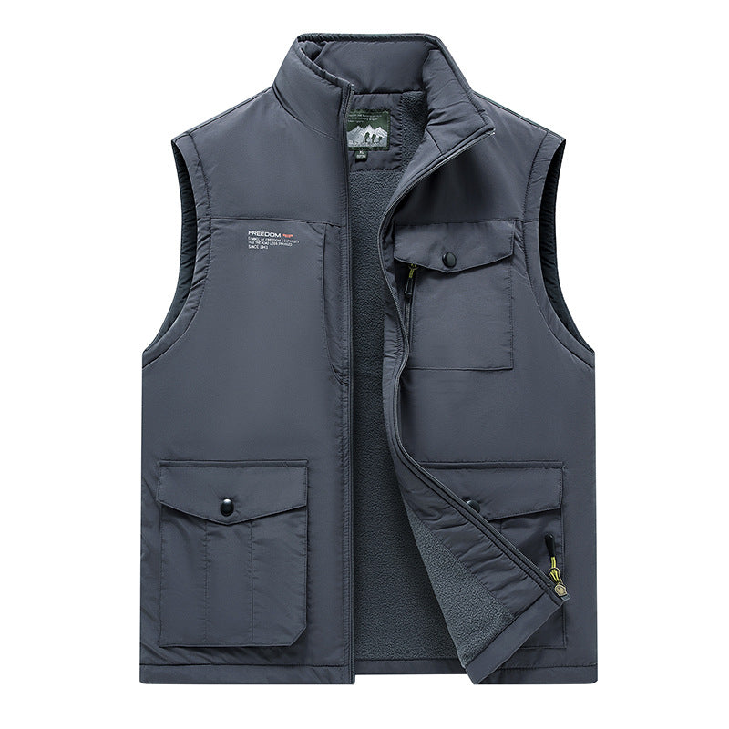 Herren Leichte Outdoor-Weste mit hochschließendem Kragen und praktischen Taschen Nord Taschen