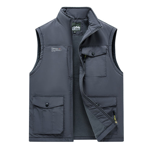 Herren Leichte Outdoor-Weste mit hochschließendem Kragen und praktischen Taschen Nord Taschen