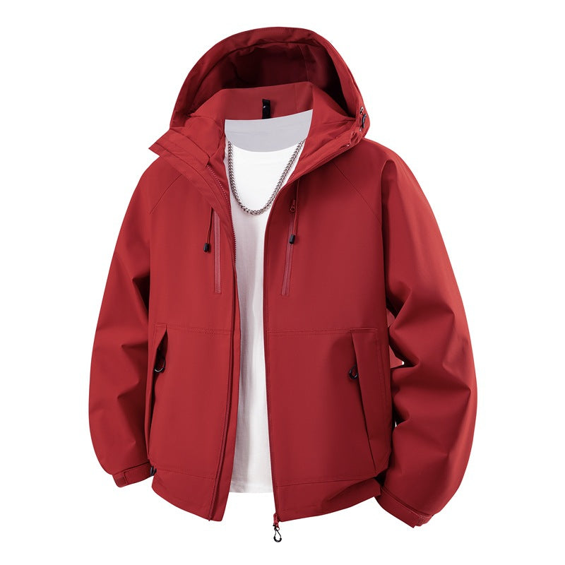 Herren Kapuzen-Softshelljacke mit wasserabweisender Membran, verstellbarer Kapuze & Utility‑Taschen Nord Taschen
