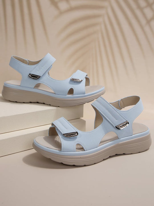 Damen Sportliche Sandalen mit verstellbaren Klettverschlüssen und dämpfender Sohle
