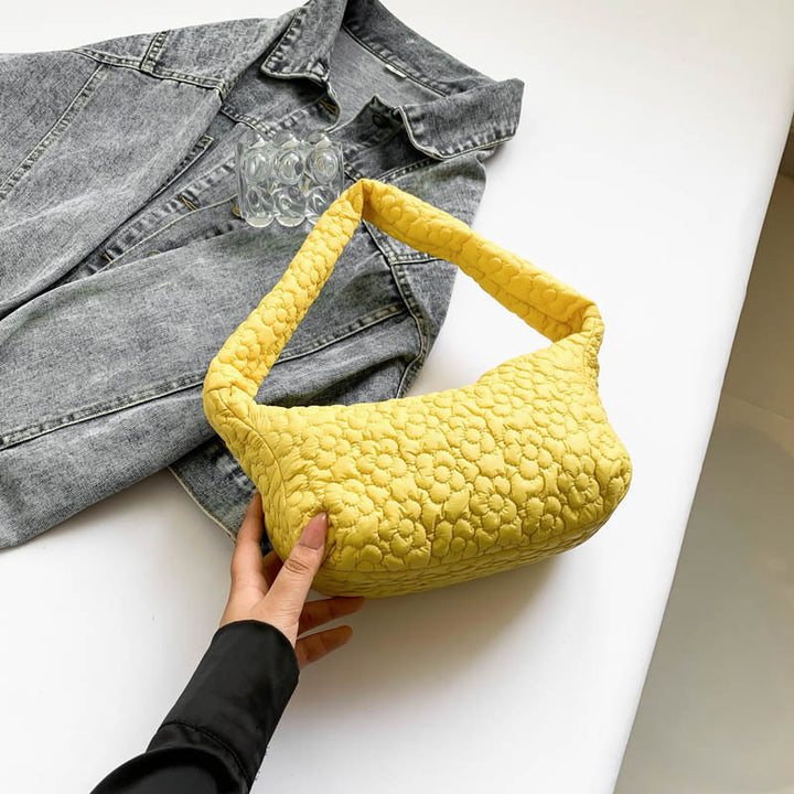 Damen modische und gepolsterte Umhängetasche mit floralem Design Nord Taschen