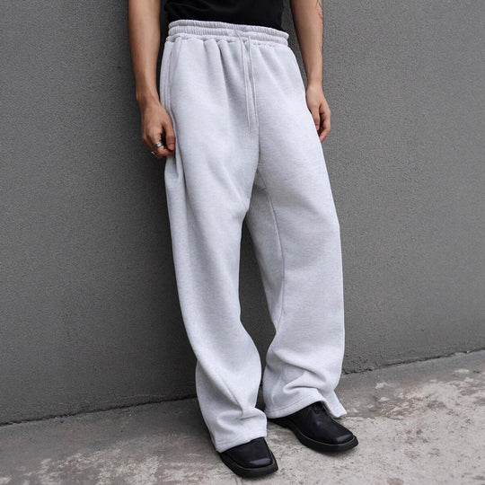 Herren Weite Oversize-Sweatpants mit Tunnelzugbund, Fleece-Innenfutter & Eingrifftaschen Nord Taschen