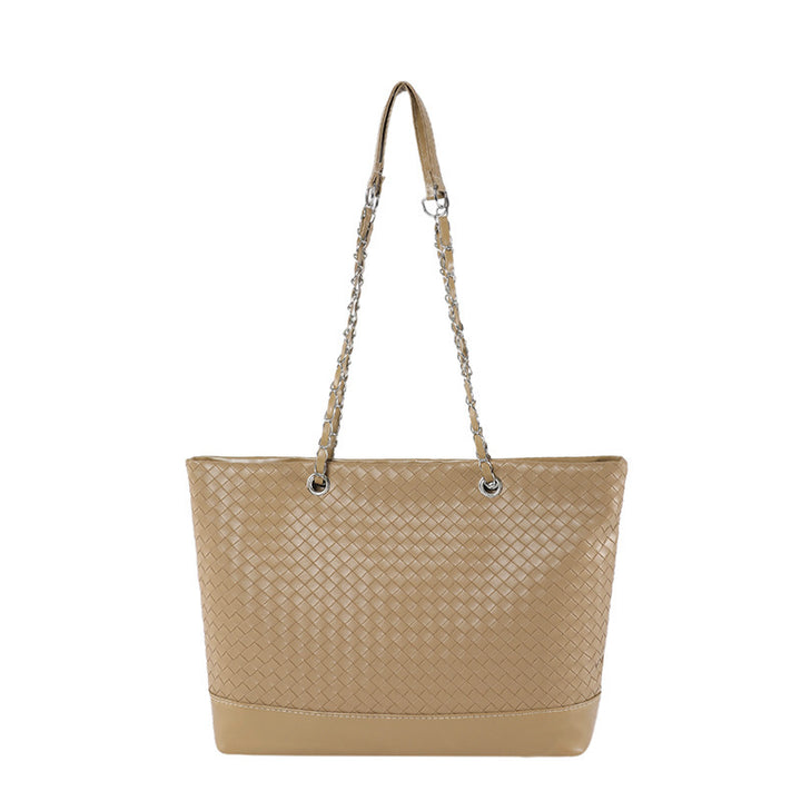 Damen Handtasche aus geflochtenem Kunstleder Nord Taschen