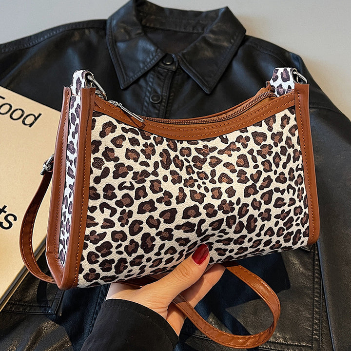 Damen Tasche im eleganten Leo-Design mit abnehmbarem Schulterriemen Nord Taschen