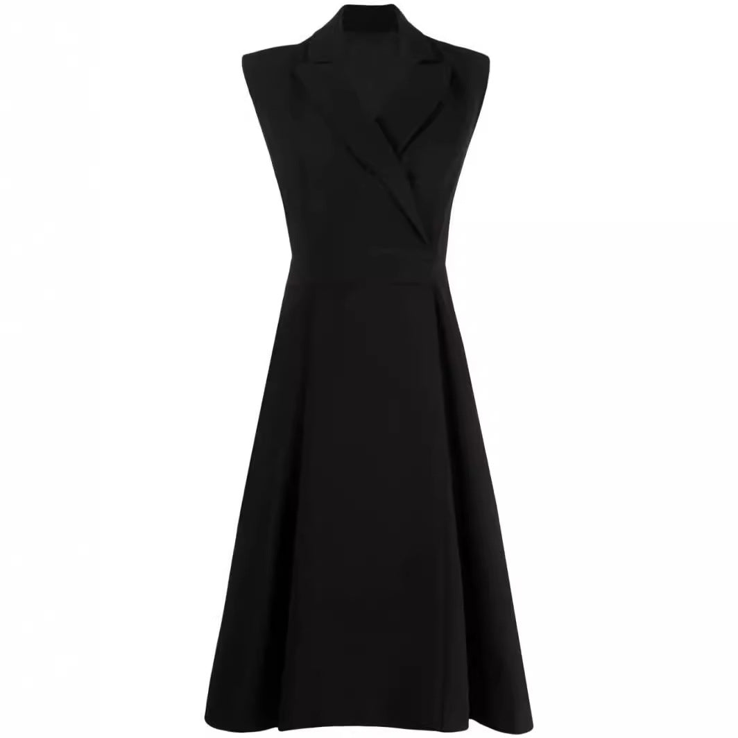 Damen Ärmeloses Blazerkleid mit tailliertem A‑Linien‑Schnitt Nord Taschen