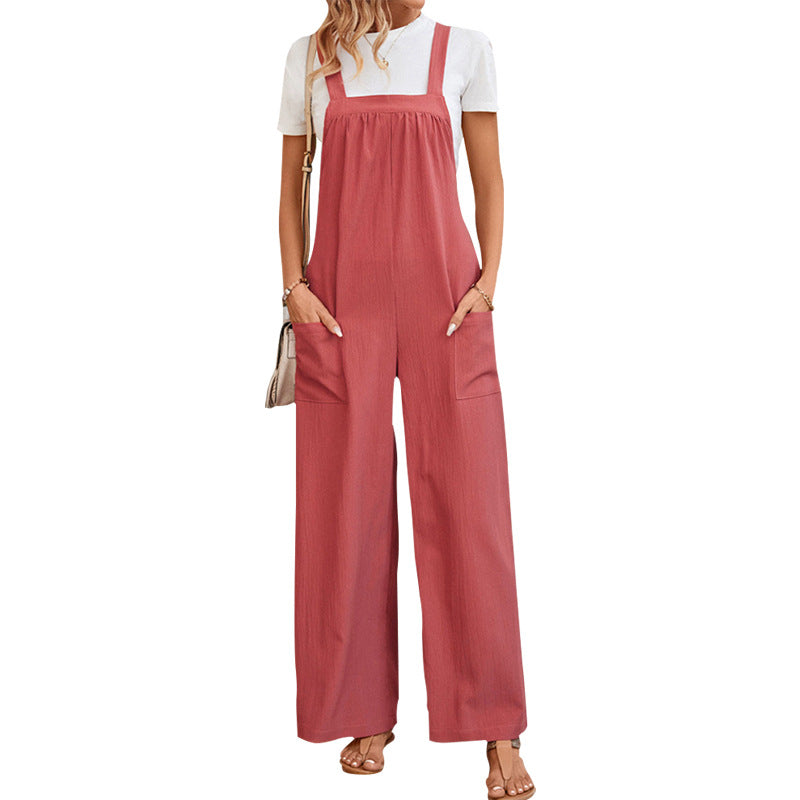 Damen Lässiger Jumpsuit Nord Taschen
