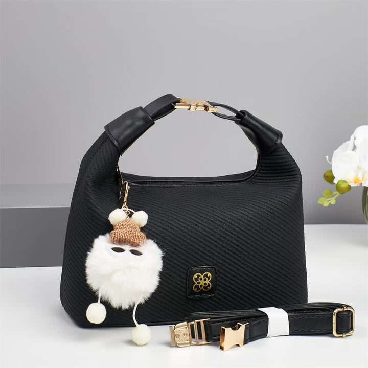 Damen Handtasche mit strukturiertem Design und abnehmbarem Tragegurt Nord Taschen