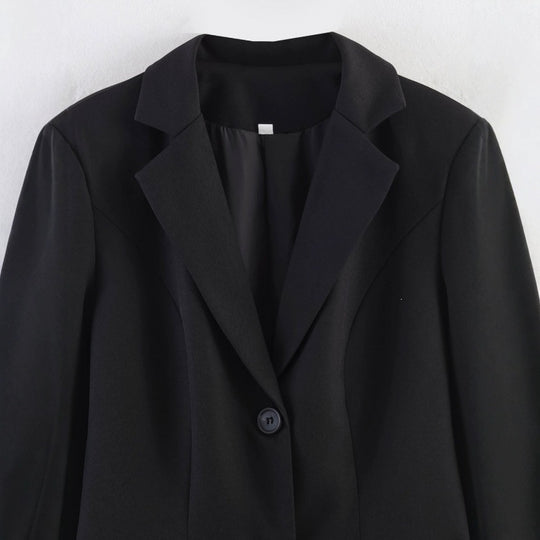 Damen taillierter Blazer mit Spitzenbesatz und ausgestelltem Saum Nord Taschen
