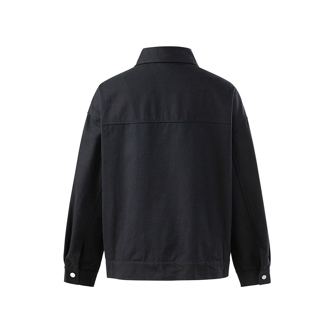 Herren Oversize Canvas-Jacke mit markanten Metallhakenverschlüssen Nord Taschen