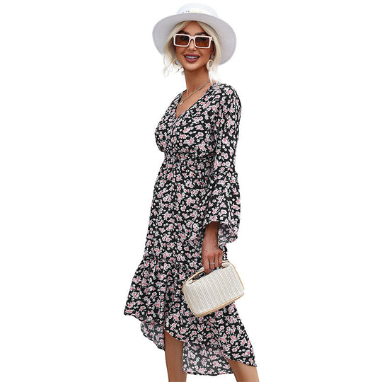 Damen Blumenkleid Nord Taschen