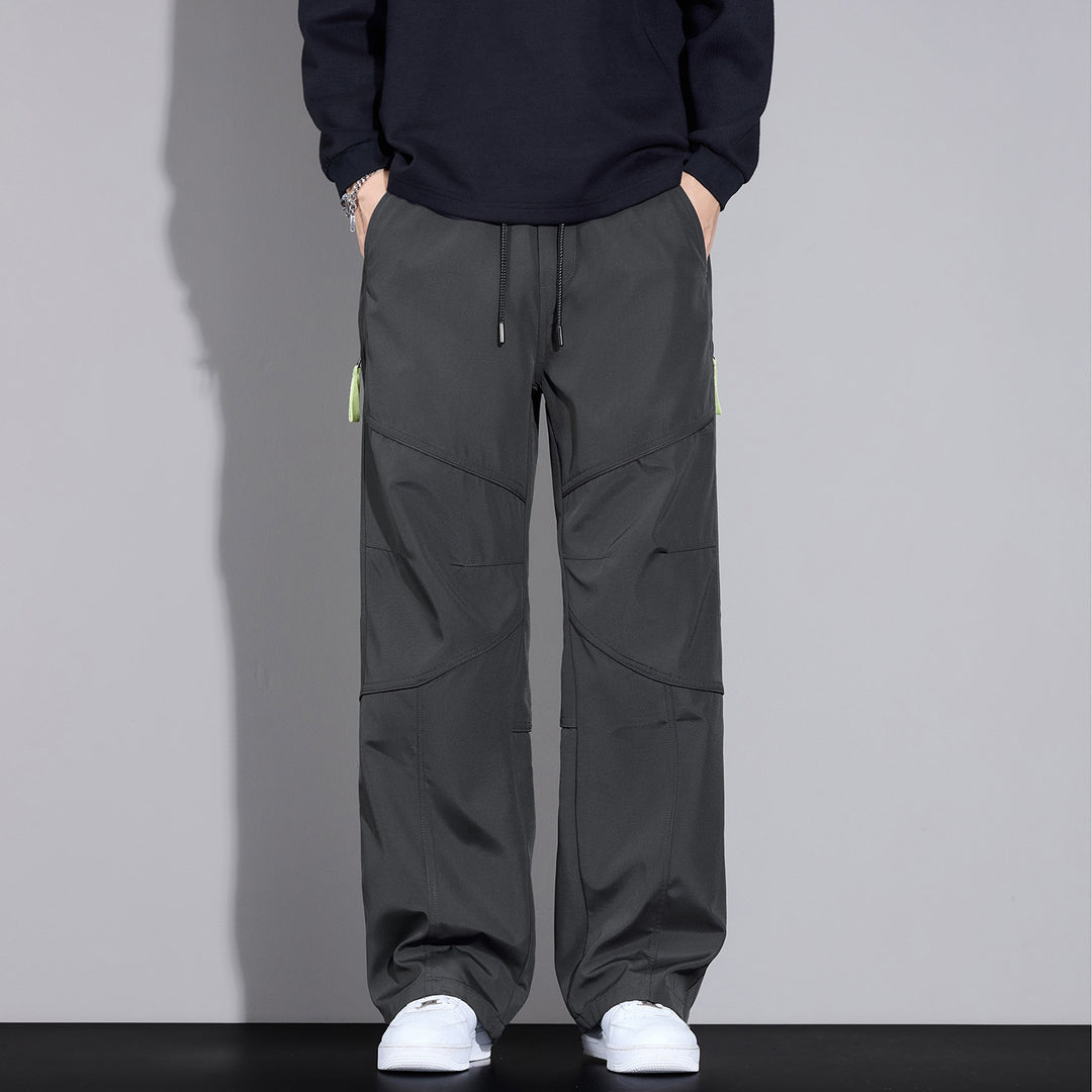 Herren Locker sitzende Cargo-Hose mit Tunnelzug, Knie-Panels und Multifachtaschen Nord Taschen