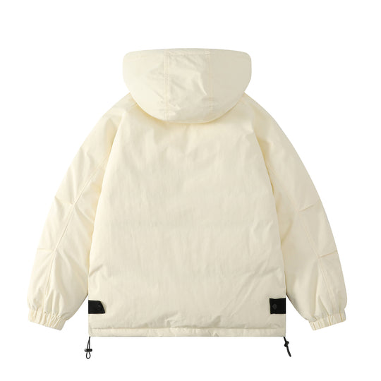 Damen Gepolsterter Parka mit Kapuze und Utility-Taschen Nord Taschen