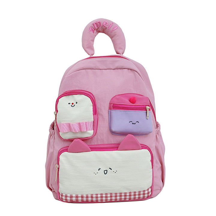 Damen Kinderrucksack mit fröhlichem Tiermotiv und innovativem Fächerdesign Nord Taschen